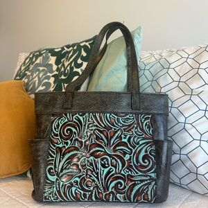 Patricia Nash Leather Shoulder Bag